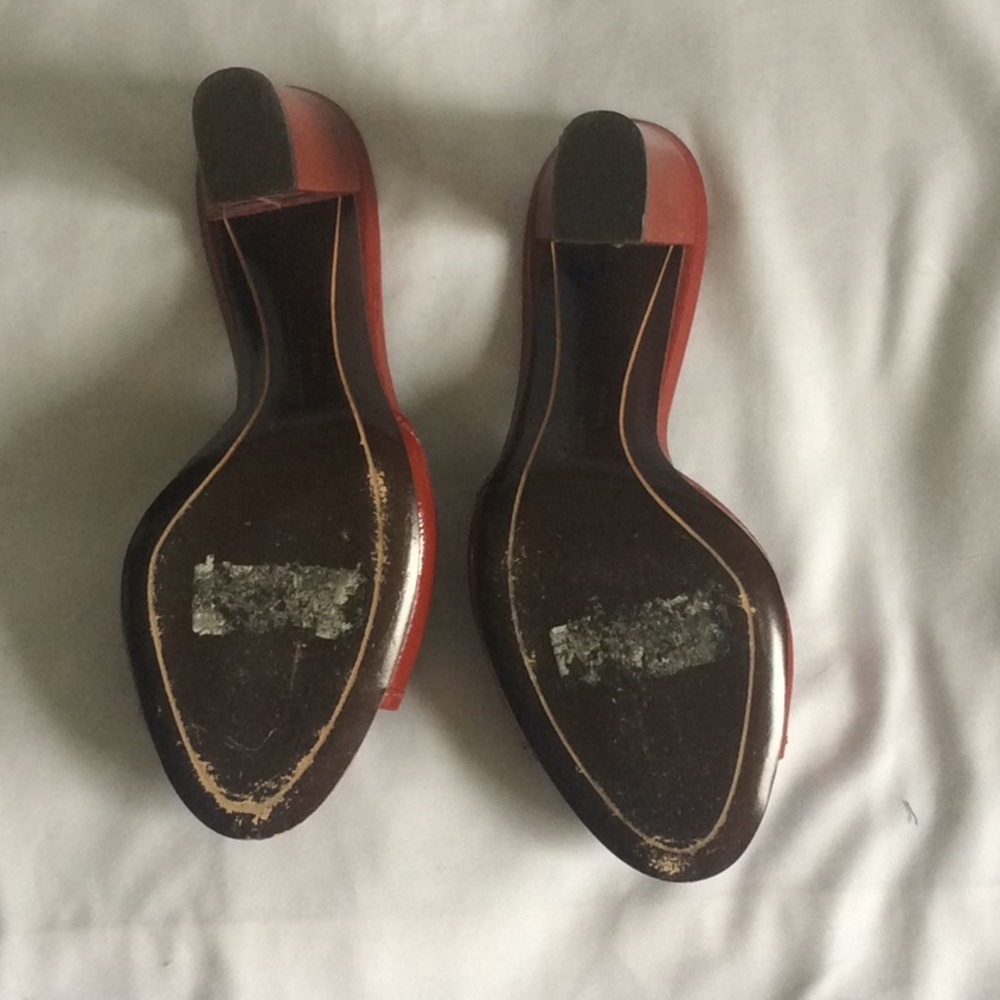 Rust Red Ferragamo Mules - image 2